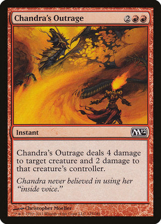 Chandra's Outrage [Magic 2012] | Rook's Games and More