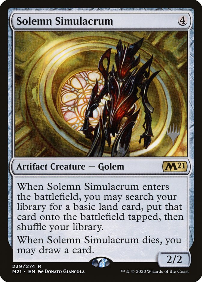 Solemn Simulacrum (Promo Pack) [Core Set 2021 Promos] | Rook's Games and More