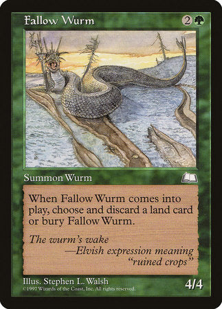 Fallow Wurm [Weatherlight] | Rook's Games and More