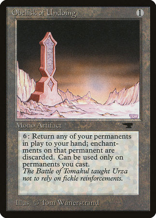 Obelisk of Undoing [Antiquities] | Rook's Games and More