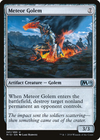 Meteor Golem [Core Set 2019] | Rook's Games and More