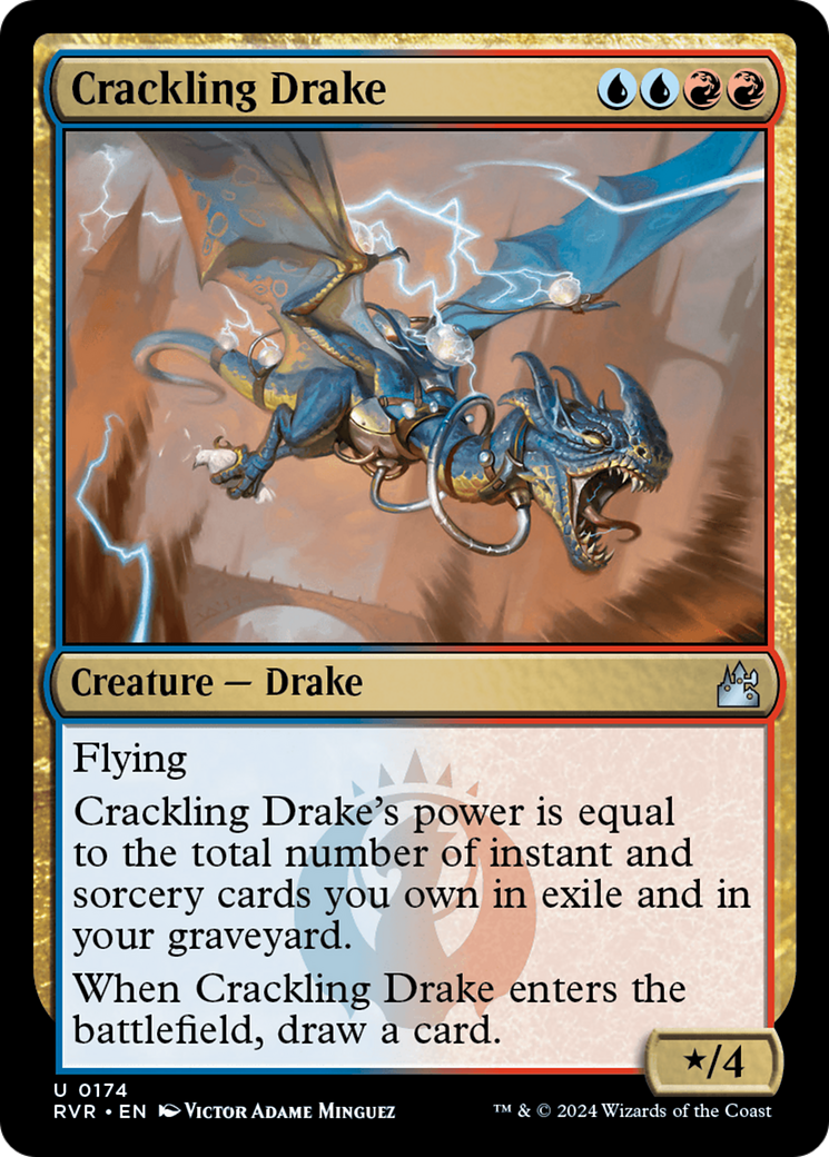 Crackling Drake [Ravnica Remastered] | Rook's Games and More