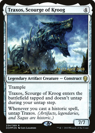 Traxos, Scourge of Kroog [Dominaria Promos] | Rook's Games and More