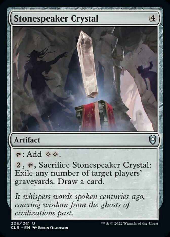 Stonespeaker Crystal [Commander Legends: Battle for Baldur's Gate] | Rook's Games and More