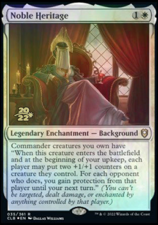 Noble Heritage [Commander Legends: Battle for Baldur's Gate Prerelease Promos] | Rook's Games and More