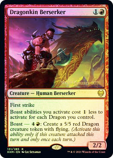 Dragonkin Berserker  [Kaldheim Prerelease Promos] | Rook's Games and More