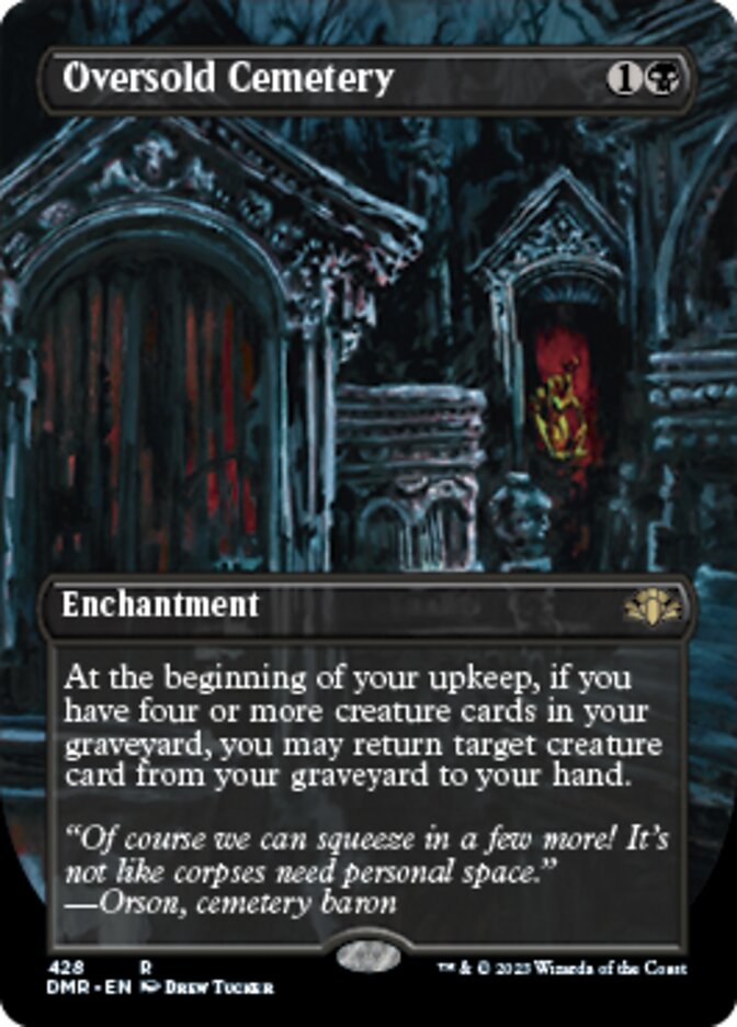 Oversold Cemetery (Borderless Alternate Art) [Dominaria Remastered] | Rook's Games and More