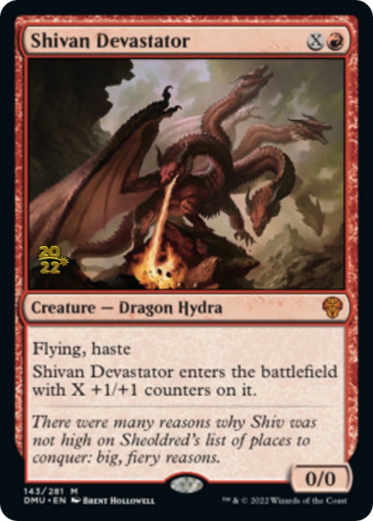 Shivan Devastator [Dominaria United Prerelease Promos] | Rook's Games and More