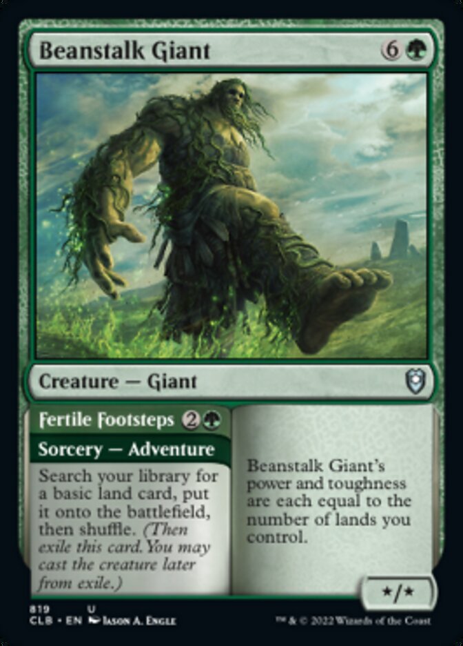 Beanstalk Giant // Fertile Footsteps [Commander Legends: Battle for Baldur's Gate] | Rook's Games and More