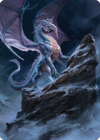 Ancient Silver Dragon Art Card (06) [Commander Legends: Battle for Baldur's Gate Art Series] | Rook's Games and More