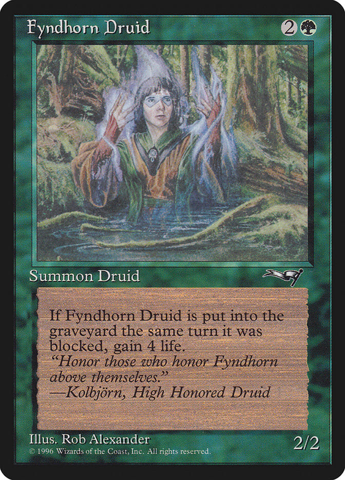 Fyndhorn Druid (Blue Flames) [Alliances] | Rook's Games and More