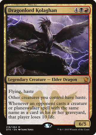 Dragonlord Kolaghan [Dragons of Tarkir] | Rook's Games and More