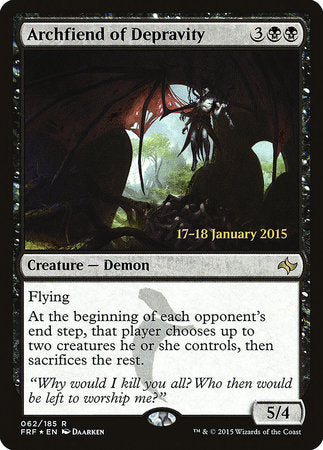 Archfiend of Depravity [Fate Reforged Promos] | Rook's Games and More