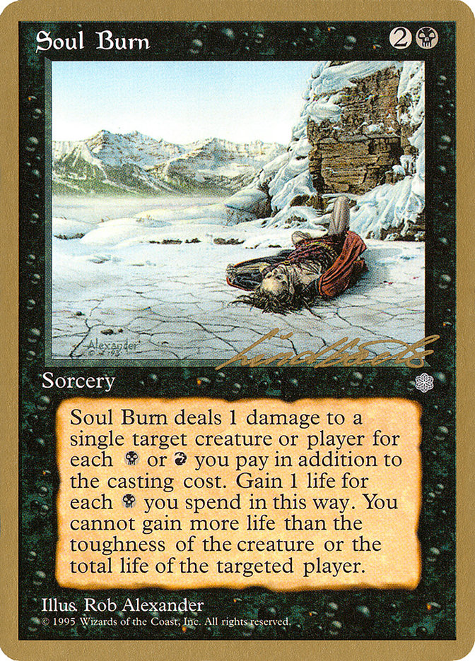 Soul Burn (Leon Lindback) [Pro Tour Collector Set] | Rook's Games and More