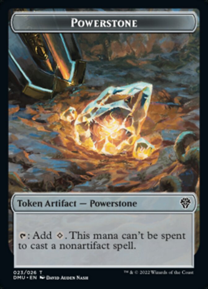 Powerstone Token [Dominaria United Tokens] | Rook's Games and More