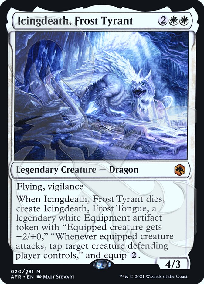 Icingdeath, Frost Tyrant (Ampersand Promo) [Dungeons & Dragons: Adventures in the Forgotten Realms Promos] | Rook's Games and More