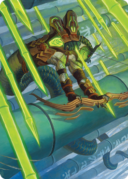 Bamboo Grove Archer Art Card [Kamigawa: Neon Dynasty Art Series] | Rook's Games and More