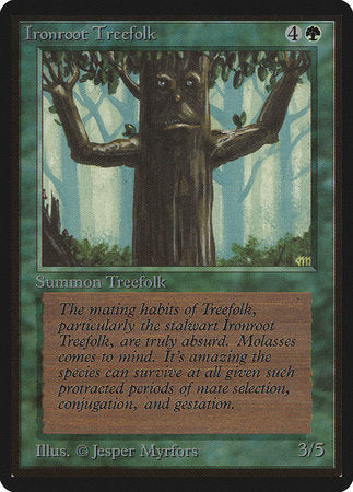 Ironroot Treefolk [Limited Edition Beta] | Rook's Games and More