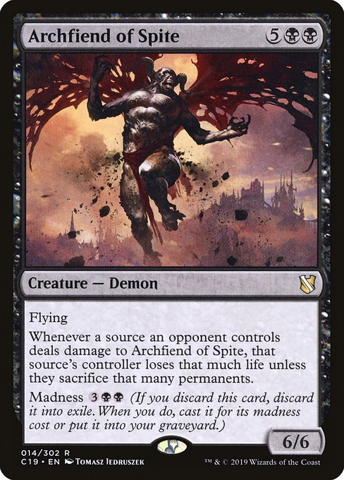 Archfiend of Spite [Commander 2019] | Rook's Games and More