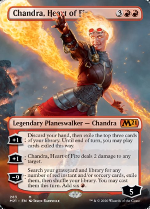 Chandra, Heart of Fire (Borderless) [Core Set 2021] | Rook's Games and More