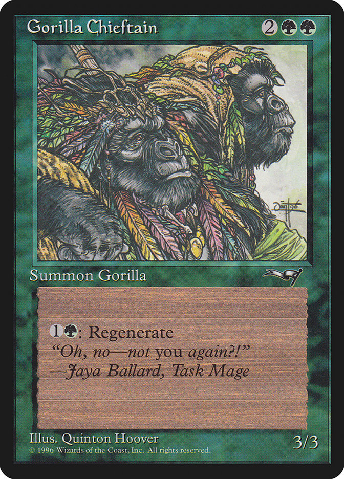 Gorilla Chieftain (Two Gorilla Art) [Alliances] | Rook's Games and More
