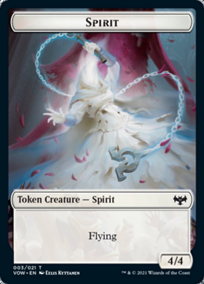 Spirit Token (003) [Innistrad: Crimson Vow Tokens] | Rook's Games and More