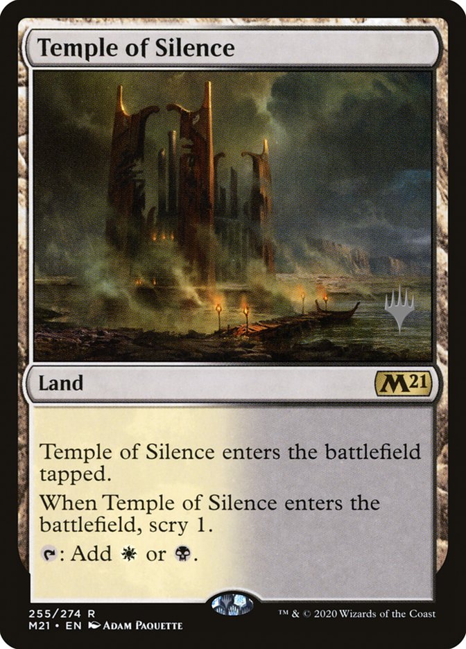 Temple of Silence (Promo Pack) [Core Set 2021 Promos] | Rook's Games and More