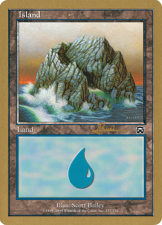 Island (ar337) (Antoine Ruel) [World Championship Decks 2001] | Rook's Games and More