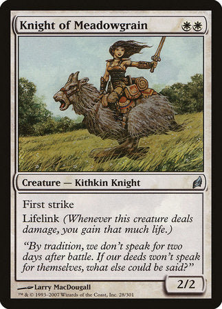 Knight of Meadowgrain [Lorwyn] | Rook's Games and More
