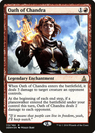 Oath of Chandra [Oath of the Gatewatch Promos] | Rook's Games and More