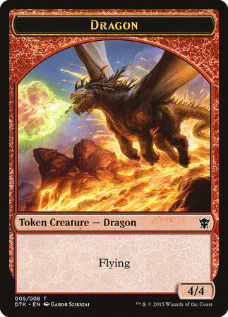 Dragon Token [Dragons of Tarkir Tokens] | Rook's Games and More