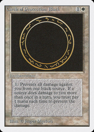 Circle of Protection: Black [Unlimited Edition] | Rook's Games and More