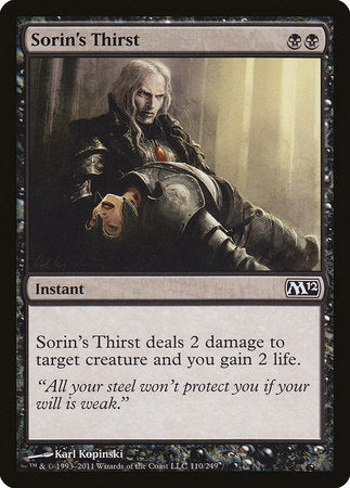 Sorin's Thirst [Magic 2012] | Rook's Games and More
