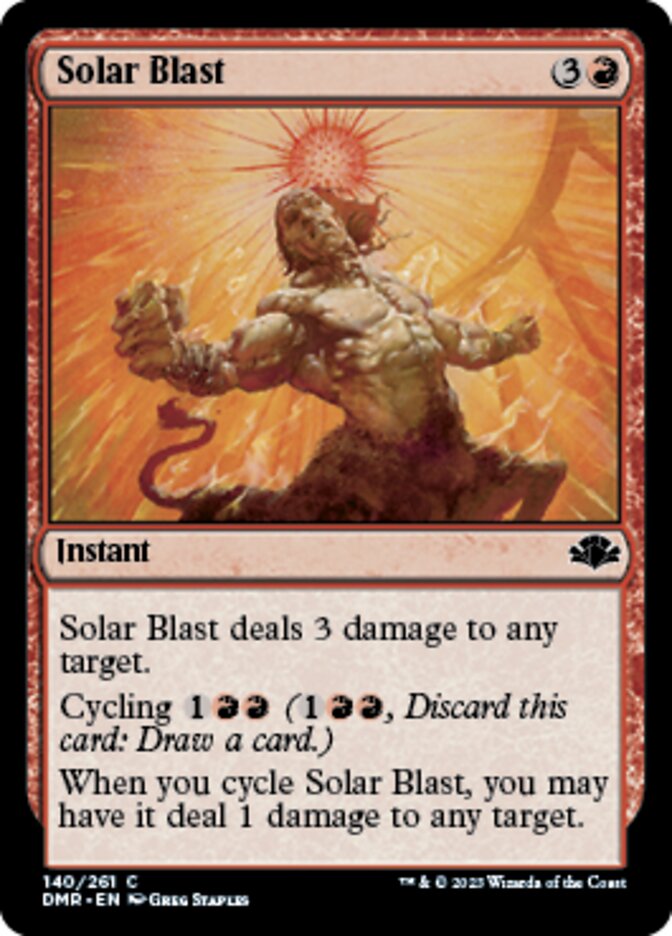 Solar Blast [Dominaria Remastered] | Rook's Games and More