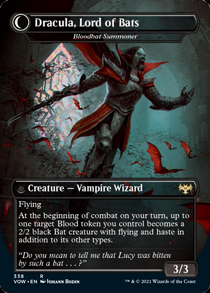Voldaren Bloodcaster // Bloodbat Summoner - Dracula, Lord of Blood // Dracula, Lord of Bats [Innistrad: Crimson Vow] | Rook's Games and More