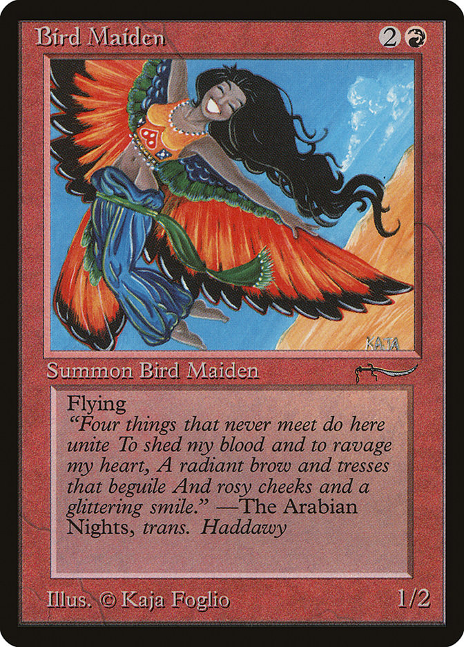Bird Maiden (Light Mana Cost) [Arabian Nights] | Rook's Games and More