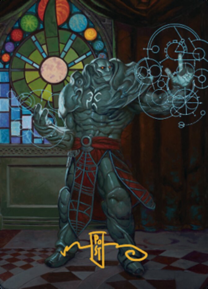 Karn, Living Legacy Art Card 2 (Gold-Stamped Signature) [Dominaria United Art Series] | Rook's Games and More