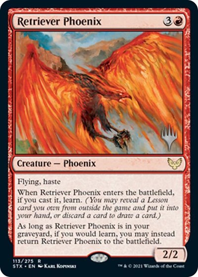 Retriever Phoenix (Promo Pack) [Strixhaven: School of Mages Promos] | Rook's Games and More