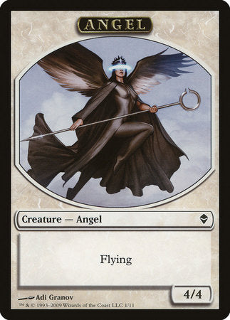 Angel Token [Zendikar Tokens] | Rook's Games and More