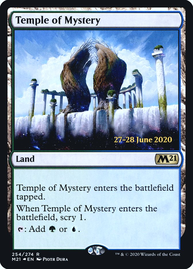 Temple of Mystery  [Core Set 2021 Prerelease Promos] | Rook's Games and More