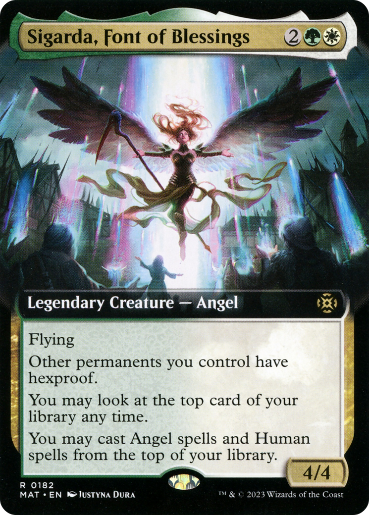 Sigarda, Font of Blessings (Extended Art) [March of the Machine: The Aftermath] | Rook's Games and More