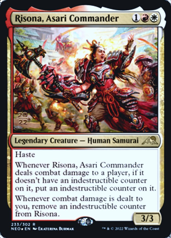 Risona, Asari Commander [Kamigawa: Neon Dynasty Prerelease Promos] | Rook's Games and More