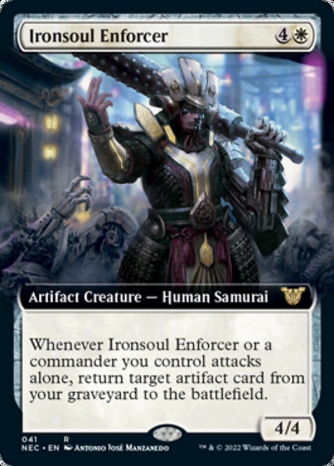 Ironsoul Enforcer (Extended) [Kamigawa: Neon Dynasty Commander] | Rook's Games and More