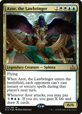 Azor, the Lawbringer [Rivals of Ixalan Promos] | Rook's Games and More