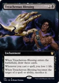 Treacherous Blessing (Extended Art) [Theros Beyond Death] | Rook's Games and More