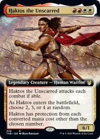 Haktos the Unscarred (Extended Art) [Theros Beyond Death] | Rook's Games and More