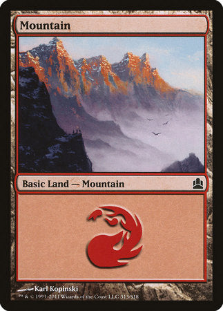 Mountain (313) [Commander 2011] | Rook's Games and More