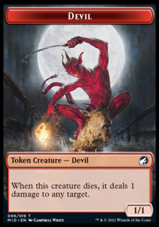 Devil Token [Innistrad: Midnight Hunt Tokens] | Rook's Games and More