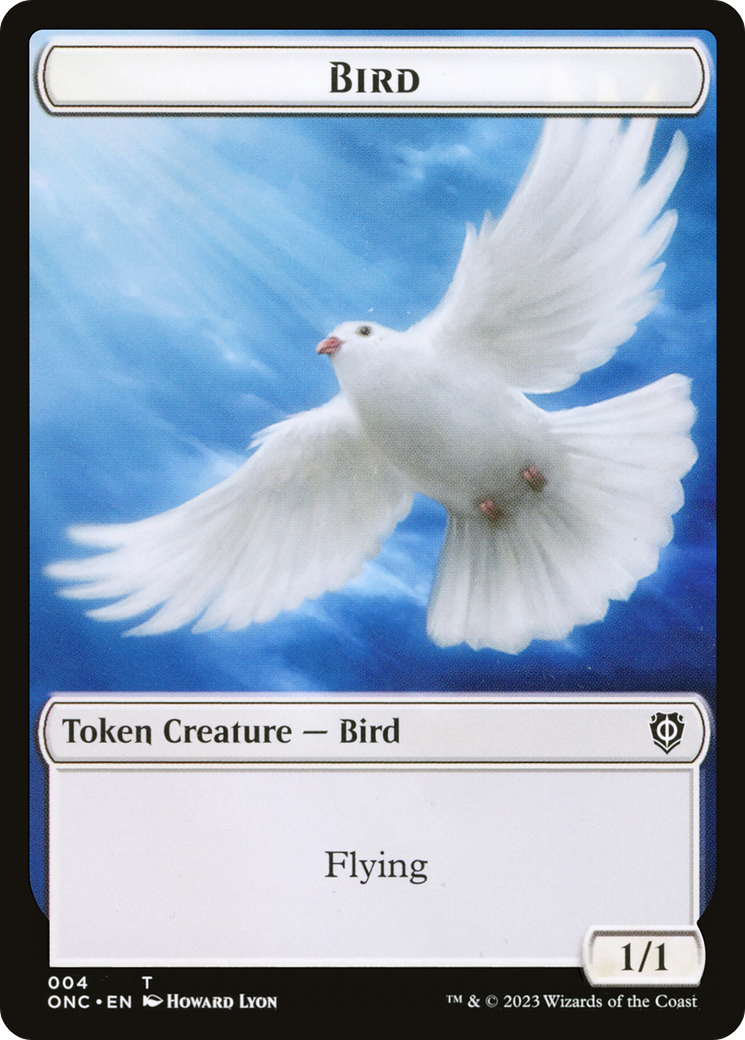 Bird // Cat Double-Sided Token [Phyrexia: All Will Be One Commander Tokens] | Rook's Games and More