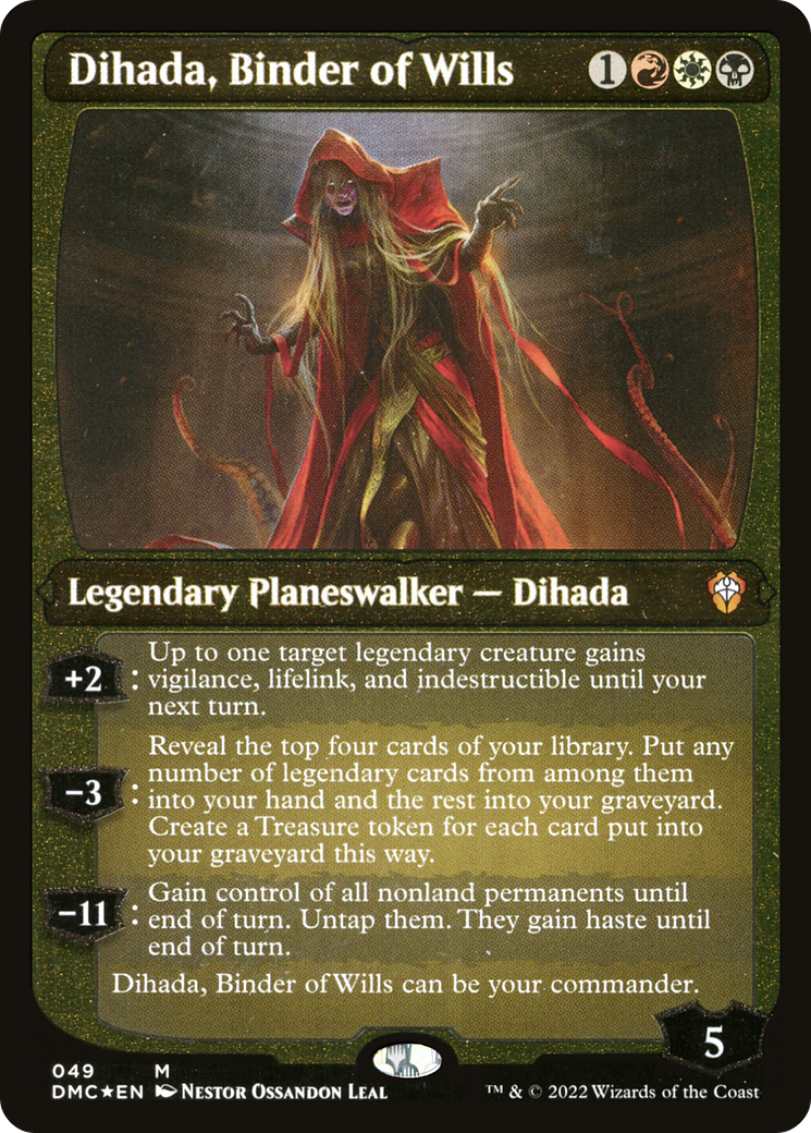 Dihada, Binder of Wills (Showcase Display Commander) [Dominaria United Commander] | Rook's Games and More